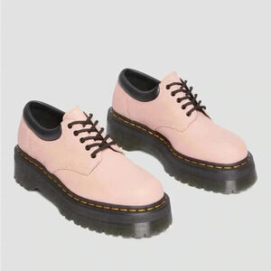NEW Dr. Martens 8053 Quad Leather Platform Pink/Peach Women’s Sz 5 Men’s 4